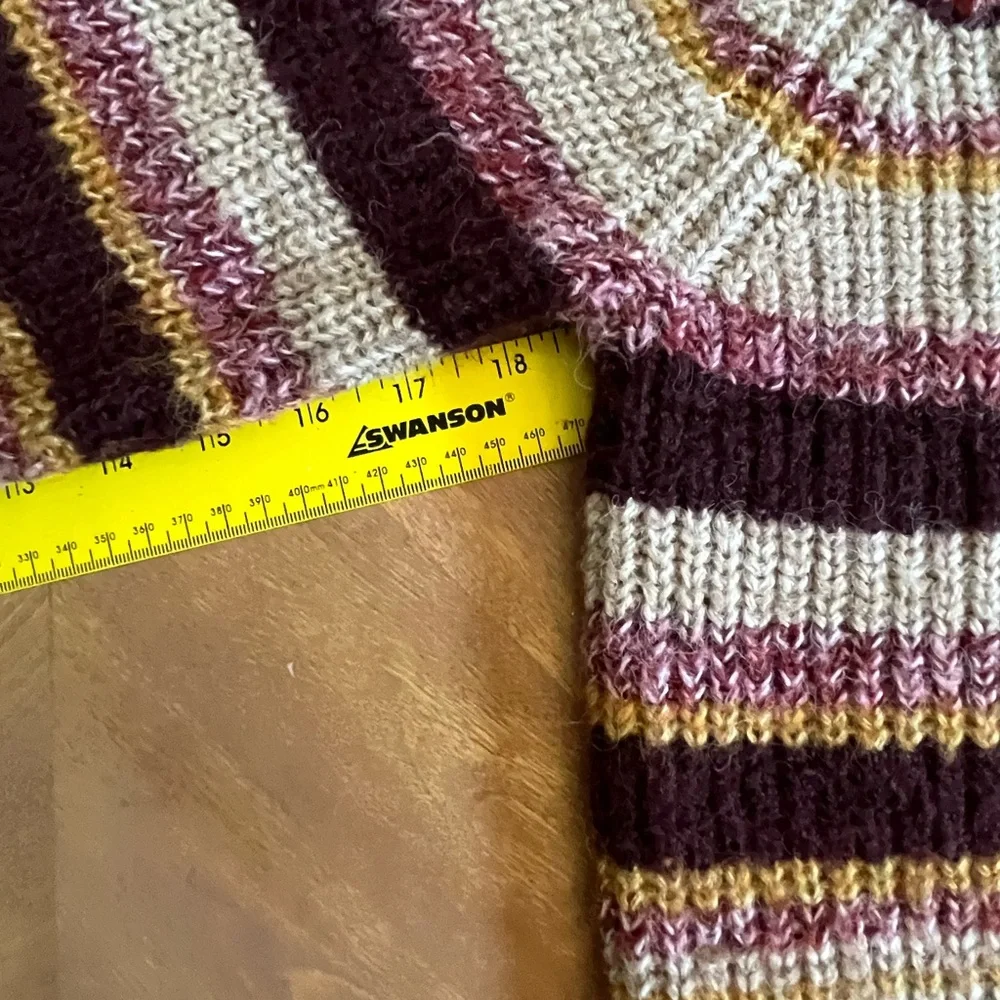 Old Navy Striped Chunky Knit Sweater | Size L Tall